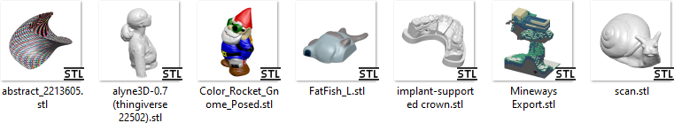 Papa’s Best STL Thumbnails zeigen farbige Vorschaubilder als Thumbnails im Windows Explorer
